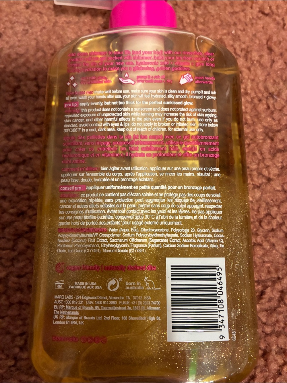 B.tan Glow your own way + shimmer with Hot Pink Pump - Picture 4 of 5